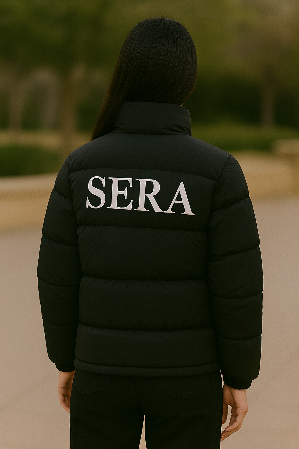 SERA Black Puffer Jacket