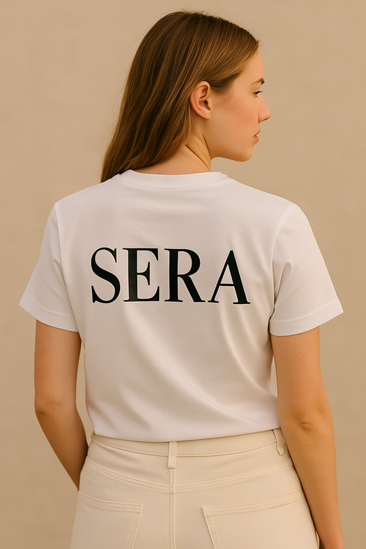 SERA Casual White Summer T-shirt